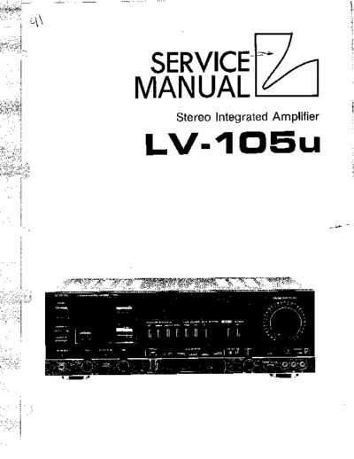 Luxman LV-105U Hybrid Hi-Fi integrated amplifier(manual are in 3 parts.Download all before decompress)